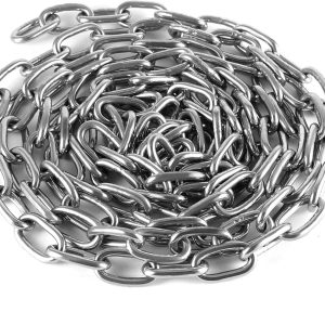 1/4 Inch x 13 Ft Stainless Steel Proof Coil Chain for Towing and Hanging