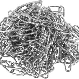 1/8 Inch x 26 Ft Stainless Steel Coil Chain for Hanging and Securing