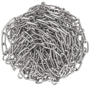 3/16 Inch x 13 Ft Stainless Steel Coil Chain for Hanging and Hauling